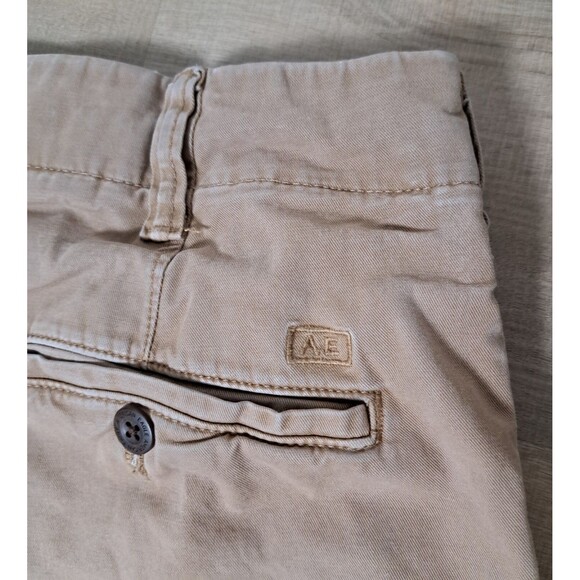 American Eagle Mens Khaki Slim Straight Leg Pants Size 30x27 Flex Chino Uniform - Picture 8 of 11